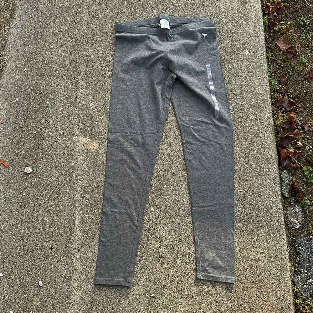 PINK by Victoria’s Secret gray leggings size MED! Brand new with tags!